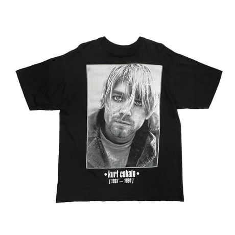 NIRVANA KURT COBAIN MEMORIAL EURO BLACK XL 0268