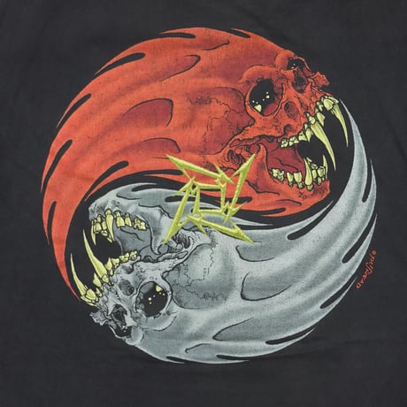 METALLICA PUSHEAD REBEL YIN YANG SKULL FITS XL 3989