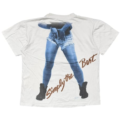 TINA TURNER Simply the Best WHITE anvil LARGE 4289