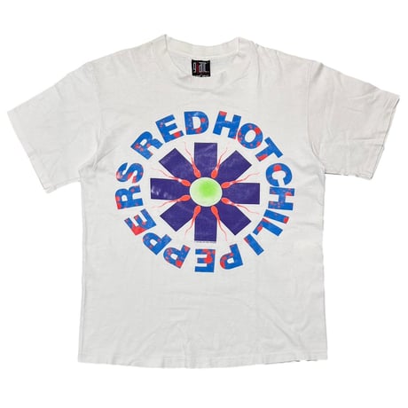 RED HOT CHILI PEPPERS SPERM LOGO WHITE GIANT by TEE JAYS LARGE 8032