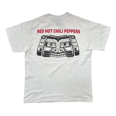 RED HOT CHILI PEPPERS DOUBLE SIDE Aztec TEE WHITE GIANT XL 8200