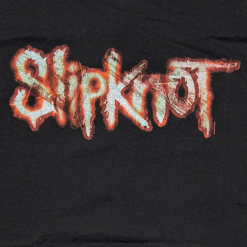 slipknot バンドT オレンジ XL 2001年 バーコード Vintage