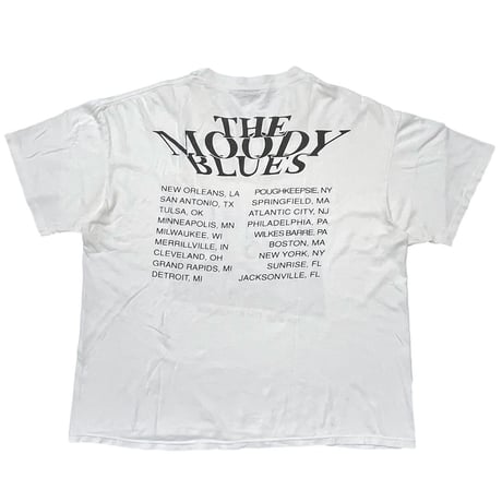 THE MOODY BLUES 	1991 TOUR OF THE KINGDOMS WHITE BROCKUM XL 9805