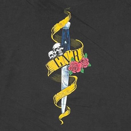 GUNS N' ROSES 1990 SKULL GUN HEART BROCKUM XL 2444