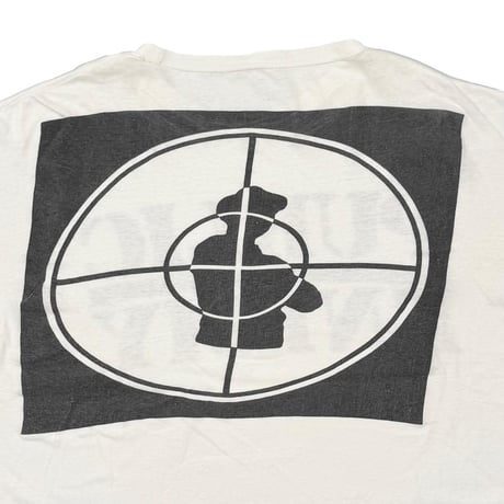 PUBLIC ENEMY TARGET LOGO DOUBLE SIDE WHITE FITS XL 0981