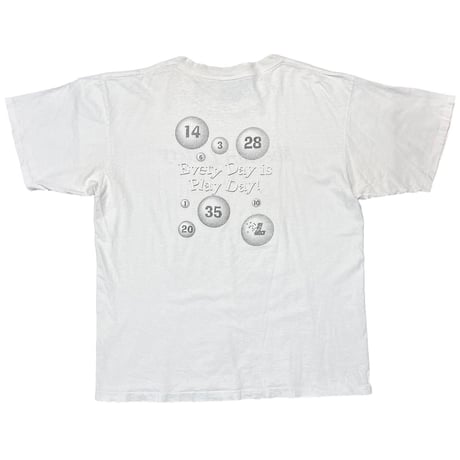 OLD & VINTAGE Missouri Lottery Every Day is Play Day! WHITE XL 7381