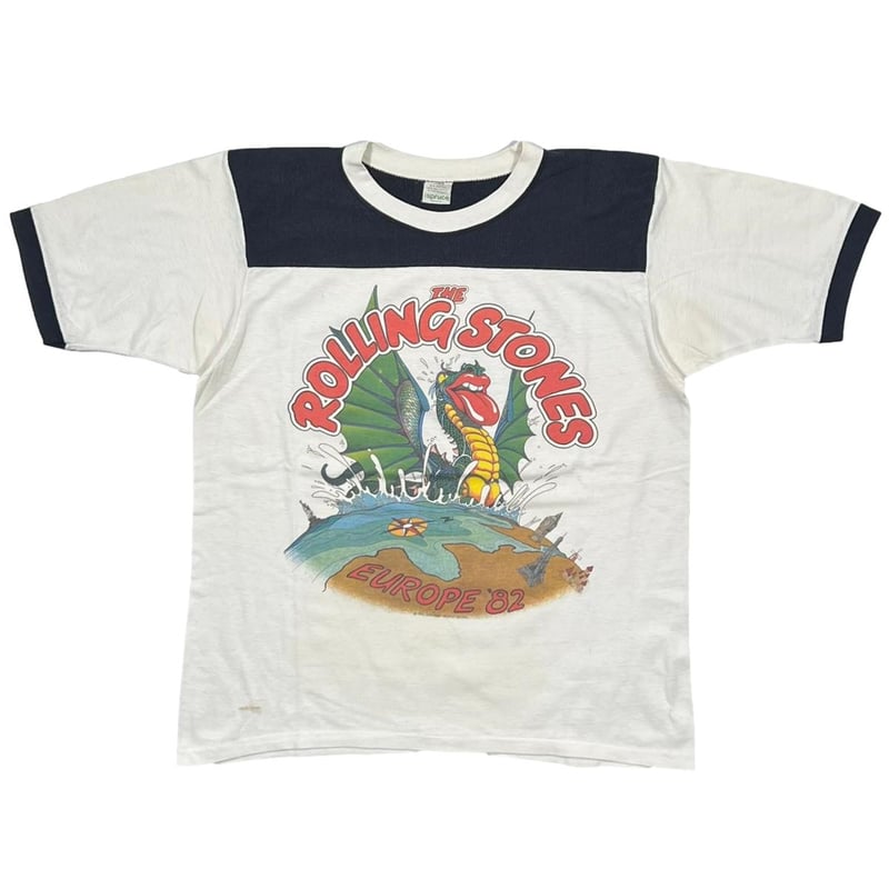 THE ROLLING STONES EUROPE' 82 TOUR RINGER WHITE