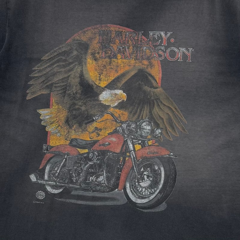 HARLEY DAVIDSON 1996 FRONT EAGLE AND BIKE BACK 