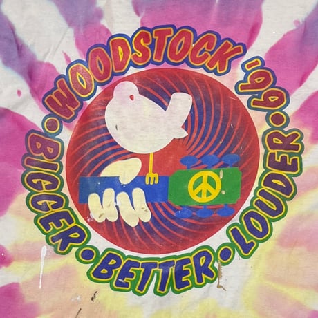 WOODSTOCK '99 BIGGER BETTER LOUDER TIEDYE DELTA XL 2430
