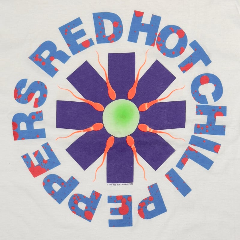 RED HOT CHILI PEPPERS SPERM LOGO WHITE GIANT XL