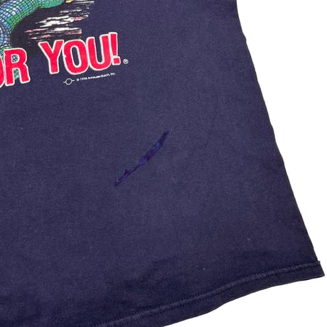 [MORE SALE] Budweiser 1998 BACK HUGE LIZARD THIS BUD'S FOR YOU NAVY DELTA XL 2715