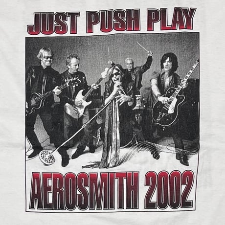 AEROSMITH JUST PUSH PLAY 2002 BOOTLEG WHITE DELTA XL 8574