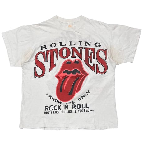 ROLLING STONES VOODOO LOUNGE LIP & TONGUE ROCK 'N' ROLL BOOTLEG WHITE FITS XL 0209