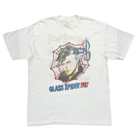 DAVID BOWIE WORLD TOUR GLASS SPIDER 1987 WHITE OSFA FITS XL 5065