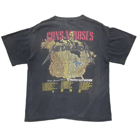 GUNS N' ROSES x METALLICA x FAITH NO MORE 1992 TOUR LARGE 5830