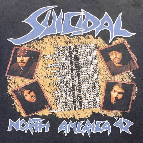 SUICIDAL NORTH AMERICAN TOUR 92 GINAT XL 4864