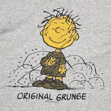 PEANUTS ORIGINAL GRUNGE ASH GREY FITS LARGE 3720