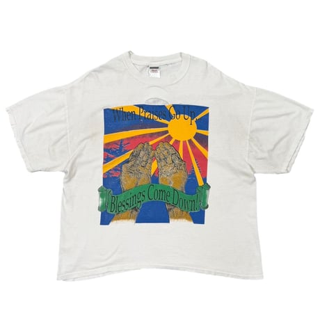 OLD&VINTAGE JESUS WHEN PARAISES GO UP JERZEES XL 0687