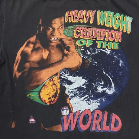 MIKE TYSON IRON MIKE TYSON HEAVY WEIGHT CHAMPION OF THE WORLD RAP DESIGN FITS XL 3474