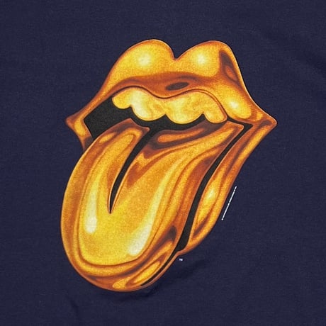 ROLLING STONES BRDIGE TO BABYLON GOLD TONGUE NAVY ANVIL LARGE 1555