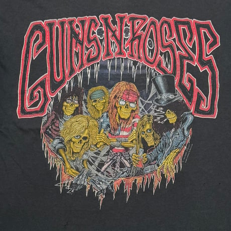 GUNS N' ROSES USE YOUR ILLUSION 1991-1992 SKULL MEMBER BROCKUM XL 3784