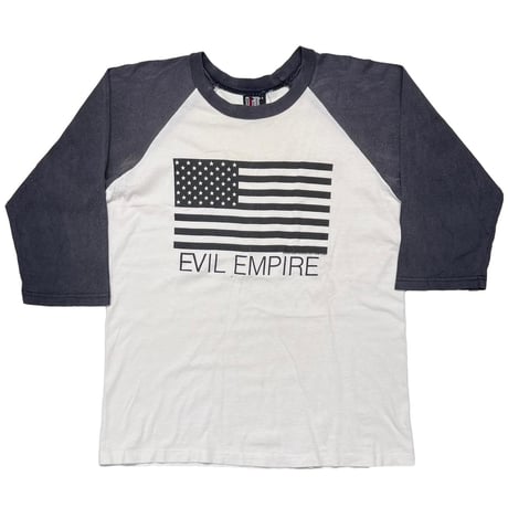 RAGE AGAINST THE MACHINE 1996 EVIL EMPIRE RAGLAN WHITE/BLACK giant LARGE 4886
