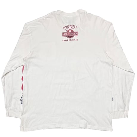 HARLEY DAVIDOSN ARM FRAME POCKET TEE WHITE 2011 LS FITS XL 2739