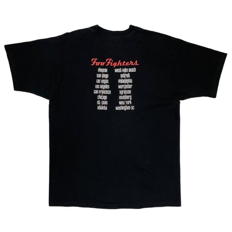 FOO FIGHTERS FF LOGO TOURFRUIT OF THE LOOM LARGE 0941