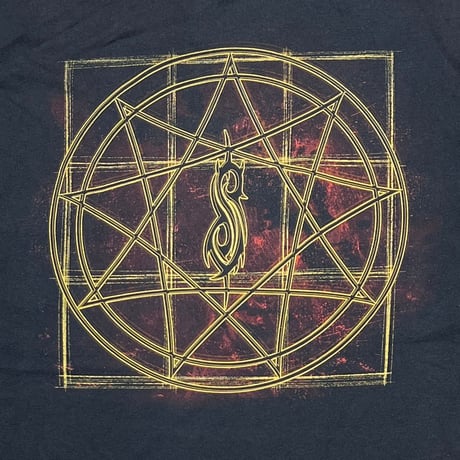 Slipknot 2006 SQUARE SPLIT FACE LIGHT YELLOW FITS XL 2606