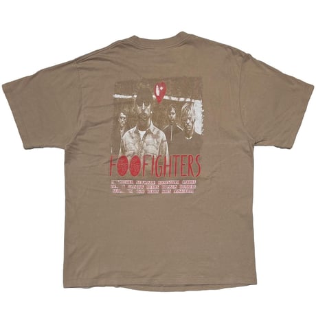 FOO FIGHTERS ONE BY ONE BEIGE JERZEES XL 2244