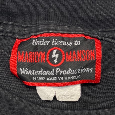 MARILYN MANSON 1997 ANTICHRIST SUPERSTAR MANSON TAG XL 0493