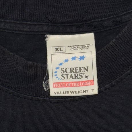 METALLCIA LOGO SLEEVE CUT SCREEN STARS XL 9988