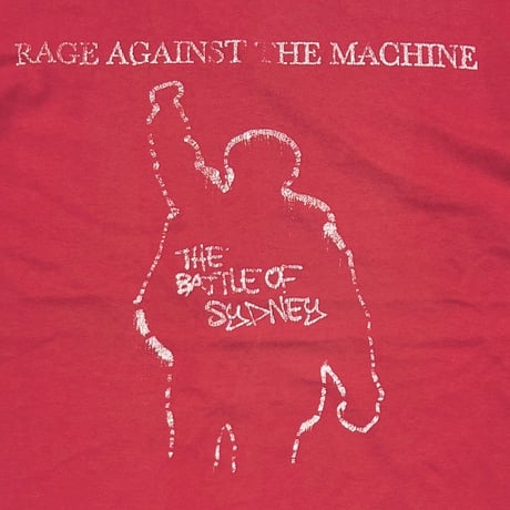 RAGE AGAINST THE MACHINE THE BATTLE OF SYDNEY RED GILDAN LARGE 4087