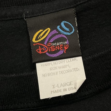 DISNEY VINTAGE PAINTED MICKEY TEE BLACK XL 6077