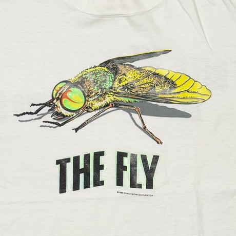 THE FLY 1986 MOVIE PROMO WHITE Hanes LARGE 0927