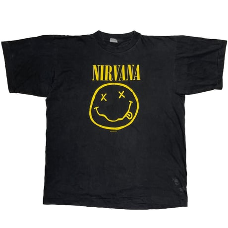 NIRVANA 1992 SMILE TEE BLACK FITS XL 9020