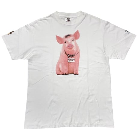 BABE PIG IN THE CITY 1996 MOVIE PROMO WHITE ONEITA LARGE 0000