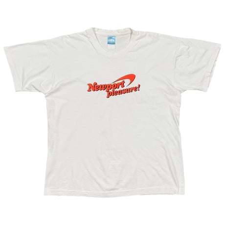 Newport pleasure! ORANGE TEXT WHITE FRUIT OF THE LOOM XL 9195
