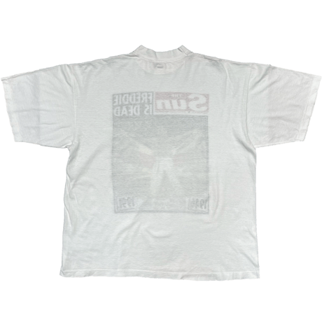 QUEEN FREDDIE IS DEAD THE Sun TABLOID WHITE LARGE 3592