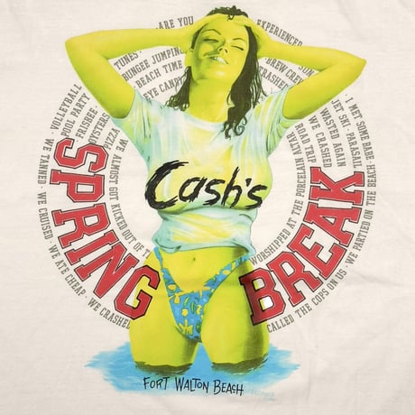 CASH'S SPRING BREAK FORT WALTON BEACH L.PINK HANES XL