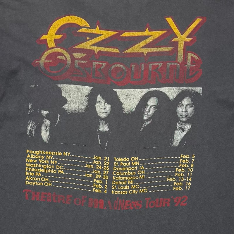 OZZY OSBOURNE THEATRE OF MADNESS TOUR 92 BOOTLE