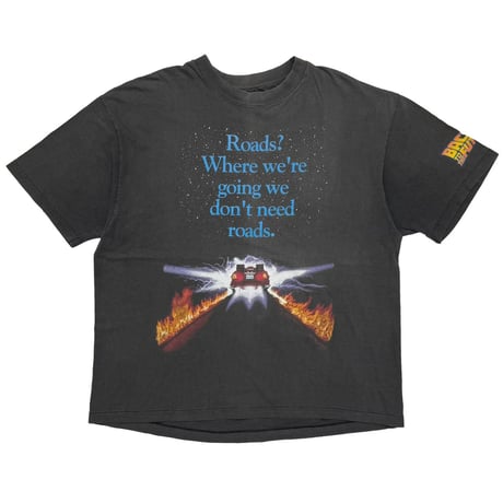 BACK TO THE FUTURE Roads? Where we're going we don't need roads. MOVIE PROMO HANES XL 3429