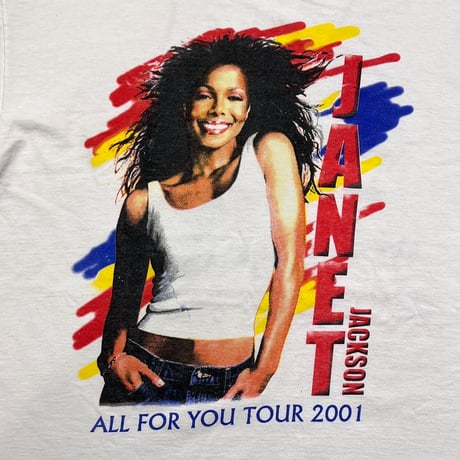 JANET JACKSON ALL FOR YOU TOUR 2001 WHITE DELTA XL 4030
