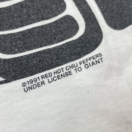 RED HOT CHILI PEPPERS 1991 DOUBLE SIDE aztec TEE WHITE FITS LARGE 1978