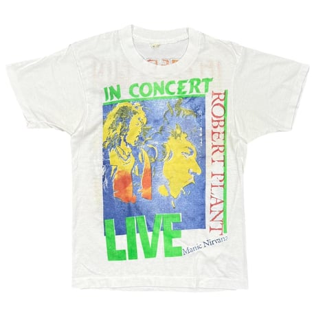 LED ZEPPELIN ROBERT PLANT '90 TOUR BOOTLEG WHITE MEDIUM 7667