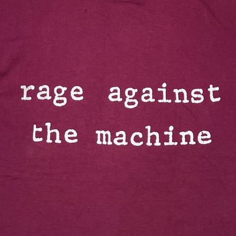 RAGE AGAINST THE MACHINE MOLOTOV BURGANDY FRUIT OF THE LOOM XL 4950