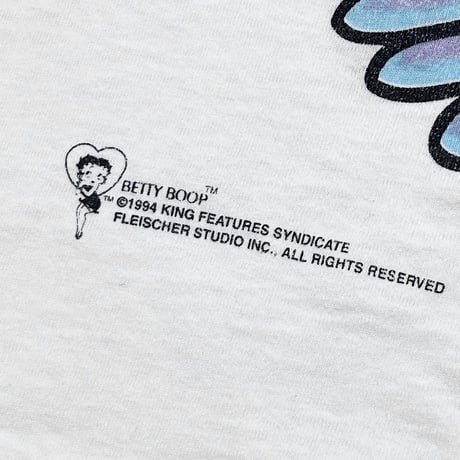 BETTY BOOP DOUBLE SIDE ANGEL 1994 WHITE FITS LARGE 6966