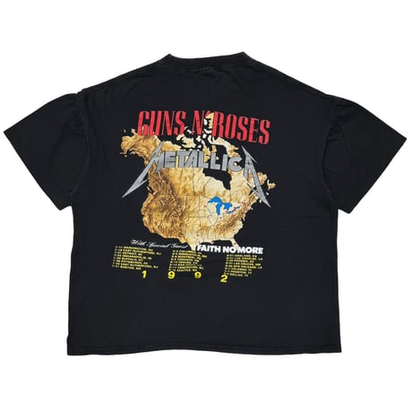 GUNS N' ROSES × METALLICA TOUR 1992 WITH SPECIAL GUEST FAITH NO MORE BROCKUM XL 5651