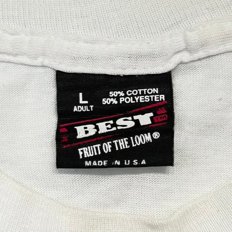 Newport pleasure! ORANGE LOGO WHITE FRUIT OF THE LOOM LARGE 6668