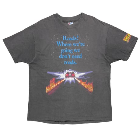 BACK TO THE FUTURE Roads? Where we're going MOVIE PROMO HANES XL 4134